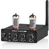 Douk Audio P6-mini HiFi Bluetooth preamplificatore per tubi mini stereo Valve preamplificatore tubo preamplificatore con Treble Bass Control per il sistema cinematografico domestico