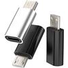 zoyuzan Adattatore USB C femmina a micro USB maschio (confezione da 3) convertitore Android tipo C cavo di ricarica connettore per iPad Thunderbolt cavo di ricarica per Galaxy S7 S6 Edge Nexus 5