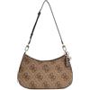 GUESS borsa a tracolla Noelle II Top Zipper Shoulder Bag Latte Logo/Brown marrone chiaro
