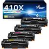 Q-image 410 X Toner compatibili con HP 410X Multipack CF410A CF410X Cartucce per HP MFP m477fdw Toner Color Laserjet Pro MFP M477fdw M477fdn M452nw M377dw M452dn M452dw M477dw (Confezione da 4)