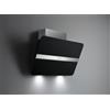 Falmec Cappa a Parete 85 cm Acciaio Vetro temperato satinato Nero con fascia centrale in acciaio inox Tecnologia NRS Silenziosa FALMEC Flipper NRS - CFPN85.E2P2#ZZZQ490F