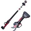 CCLIFE Troncarami a batteria, set 2 in 1 con asta telescopica da 2 m, diametro di taglio fino a 40 mm, compatibile con Makita 18 V/20 V (senza batteria)