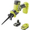 Ryobi Sega a Gattuccio Compatta a Batteria 18V ONE+, One-Handed, Corsa Lama 16 mm, 3000 corse/min, con Batteria 2.0Ah e Caricatore Inclusi, R18RSC-1C20GP