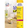 Avery Zweckform L6006-20 - Etichette adesive rimovibili, formato A4, 25 pezzi, 210 x 297 mm, 25 fogli, colore: Giallo fluo
