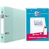 OXFORD 1 blocco di 30 fogli Bristol A5 148X210 a quadretti piccoli, con 1 raccoglitore A5 blu