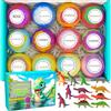 BEAOTINWIN Set regalo bombe da bagno con dinosauro biologico, set regalo bombe da bagno per bambini, per bambini dai 3 ai 9 anni, palla rigida