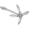 POOIQX Accessori for Barche Ancora a grappino in Acciaio Inossidabile lucidato. a Artiglio. Pieghevole, a Hardware di attracco for la,Raccordo Marino Robusto(1.5KG)