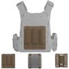 Generic Organizer Modulare per Cavi Elastici Stile Tattico, Gestione Leggera Dei Cavi, Fissaggio Utility Compatibile MOLLE, Chiusura Rapida Attrezzatura Outdoor(Brown)
