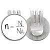 no/no Chestry Kowledge Substance Formula Golf Ball Marker Hat Cap Clip smalto magnetico