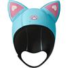 Genérico Cuffia subacquea con orecchie di gatto, cappuccio in neoprene da 3 mm, copertura termica per la testa, cuffia da nuoto elasticizzata, attrezzatura per acqua fredda, accessorio per snorkeling e surf