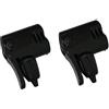ZYIHNIRB 2 Pezzi Adattatore per Pompa Bicicletta Valvola Gonfiatore Testa Ricambio Connettore Materiale Plastica Lunghezza 53x20mm Adatto per Bicicletta