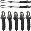 CZMYCBG Set da 7 Clip con Fibbia In Corda di Nylon Intrecciata per Impieghi Gravosi, con Meccanismo di Chiusura Multifunzionale a Becco D'aquila(Blue)
