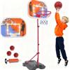 HOMCENT Canestro da Basket per Bambini, Canestro basket portatile, regolabile in altezza 80-180 cm, canestro da basket con tabellone, interno esterno canestro basket