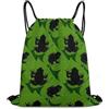 Generic Borsa Coulisse, con Coulisse Zainetti, Green Leaves Frog, Unisex Borsa Palestra Scuola per Uomo, Viaggi, Spiaggia, 36X42cm
