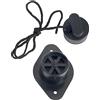 Baoblaze Valvola di Scarico per Gommoni, Accessorio per Kayak, in PVC Resistente di, Facile da Usare, con Cordino di Trazione, Robusto Ricambio PE