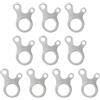Bnojjellol 10Pcs Tendicavo da Campeggio 3 Fori Guyline Cord Regolatore Veloce Nodo Corda Fibbia Resistenza Regolatore Fibbia Accessori Tenda