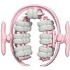 Fhtdhm Rullo Massaggiante Multifunzionale per Gambe con 40 Ruote, per Fascia, Cellulite, Massaggio Profondo, Portatile, in Materiale PP, Adatto per Polpacci, Rosa