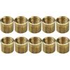 TUXCAXI Kit di Riparazione per ghiere per Stecche da Biliardo Senza Sforzo, Accessori in Rame Leggeri per Adulti, per Migliorare Le abilità di Gioco, Accessori per Stecche da, Rame, 9.5 mm
