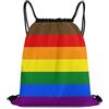 Generic Coulisse Borsa da Palestra, Unisex Zaino da Viaggio, Pride Flag Philadelphia Rainbow Pride, Fashion Sacca Sportivo per Uomo, Festival, Donna, 36X42cm