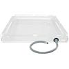 Générique Doccia Esterno Pieghevole 80 cm - Doccia Antiscivolo con Drenaggio Vassoio in PVC Compatto per Campeggio e RV | Base antiperdita, modello robusto di alta qualità Design Kit