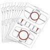 Zxpjkyu 10 Etichette di Impatto per Mazze da Golf, Attrezzatura per L'insegnamento dello Swing, Swing da Golf