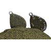 Fishing4U Silty plastificato verde Jig Head Fishing Sinkers powder-250gr