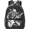 Generic Zaino Rock Skeleton Guitarist Skull Zainetto Resistente Zaini Grande Zaino Da Scuola Per Campeggio Scuola Escursioni
