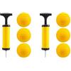 YGBWAOV Roundnet Palline da Gioco Sostituibili Palline da Competizione Mini Pallavolo Confezione da 6 con Pompa