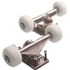 KIOALXZ Set di hardware per camion da skateboard di qualità, ruote da skateboard con cuscinetti silenziosi, accessori resistenti e affidabili, ruote da 52 mm con cuscinetti