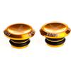 Lergo 1 Paio Bici MTB Lega di Alluminio Grip Manubrio Bar End Tappi Tappi Tappi, Gold