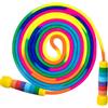 GrueGard Corda per Saltare Bambini 5m - Corda Lunga Multigiocatore, Arcobaleno con Manici in Legno, Skipping Rope per Ragazze & Ragazzi dai 6 8 10 Anni, Giochi di Gruppo Scuola Famiglia
