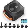 WARMTUYO Pompa SUP Elettrica a Batteria, Pompa ad Alta Pressione 22 PSI, Pompa ad Aria Elettrica Ricaricabile, Inflazione/Deflazione Intelligente, Auto-Off per Tavola da Paddle Gonfiabile, Barche