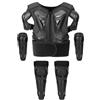 Fonowx Gilet da Motociclista per Bambini, Ginocchiere E Gomitiere per Motociclismo