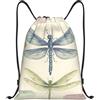 Generic Zaino con Coulisse Dragonfly Drawing Sacchetta Sportiva Resistente Drawstring Backpack Pieghevole Sacca da Palestra per Viaggi Scuola Vacanze