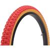 KHEbikes COMP III Oldschool - Pneumatici BMX da 20 x 1,75, con battistrada rosso Knobby Tread, Skinwall Gumwall, retro BMX Tire da 550 g, pneumatici vintage BMX