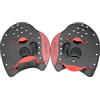 Fonowx 1 Paio Guanti Nuoto Pagaie Palmo Allenamento Silicone Antiscivolo con Cinghie Regolabili Adatto a Uomo Nuoto Piscina Acquagym, Rosso L