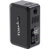 TOWILD A15 Pompa Elettrica per Bici 150PSI,Pompa Aria per Bicicletta Portatile Senza Fili con Spegnimento Automatico, Batteria 2×800mAh per 8 Gomme, Luce LED per Bici da Corsa e MTB