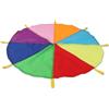 JunZheHub Paracadute Arcobaleno Giocattolo, Giocattolo Educativo Sensoriale, per Lo Sviluppo Sensoriale, Ombrello Colorato, per Bambini, Area Giochi, 200 cm