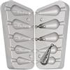 Fishing4U Pera pesca Sinker stampo 20-30-40-50-60g Carpa, Mare e Pesca Fiume