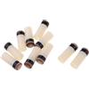 Pegciuho 10 Pezzi Punta Stecca Biliardo Ricambio Ferrule Rigida Accessori Snooker Nessun Collante Materiale Plastica E Pelle Adatta per Giocatori Club,
