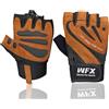 WFX Guanti da palestra per sollevamento pesi, allenamento fitness, con fascia sul polso, presa antiscivolo, traspiranti, protezione imbottita del palmo, guanti da allenamento per uomo e donna