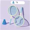 Oshhni Racchetta da Badminton per Bambini, Volani da Badminton, Racchetta da Tennis Junior, Impugnatura Comoda, Racchetta da Tennis per Bambini per Principia, Blu e Beige