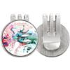 no/no Porcellana Drago cinese Disegno Golf Ball Marker Cappello Cap Clip Smalto Magnetico