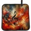 Vortithora Abstract-Music-Notes - Cuscino pieghevole da stadio, impermeabile, portatile, per campeggio, viaggi, eventi sportivi all'aperto