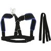 Ysyqkn Imbracatura Slitta in 2 Pezzi, Gilet per Sollevamento Pesi, Cintura di Resistenza per Le Spalle, in Nylon Imbottito, Acciaio, Comoda E
