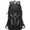 Treer Zaino da Trekking 55 Litri, Resistente all'Acqua Zaino da Escursione per Trekking Alpinismo Multifunzione Zaino da Campeggio per Sport Viaggio (Nero)