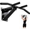 GuuG Barra per Trazioni da Muro: Regolabile in Altezza Sbarra Trazioni a Parete Multi-Grip Pieghevole Multifunzione per Casa, Fitness e Esercizi Forza - Pull Up Bar per Allenamento a Casa Argento