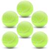 Leyrens Palline da tennis, 6 Pezzi Bambini Palline Tennis Allenamento, allenamento a lunga robusto, Elevata elasticità, per l'allenamento dei principianti, macchine, esercizio fisico per cani