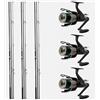 Generico Canna Pesca Carpfishing Kit 3 Canne Con Mulinello E Filo Carpa Mt. 3,60