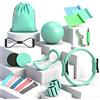 NEUFOOD Kit Pilates Completo x Casa per Donna, Include Cerchio Pilates, Palla Pilates, Elastici Pilates, Fasce di Resistenza, Pesi da Polso Regolabili, Idea per Home Workout